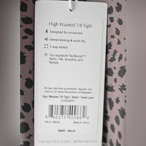 TAVI High Waisted 7/8 Legging NWT - Picture 9 of 9